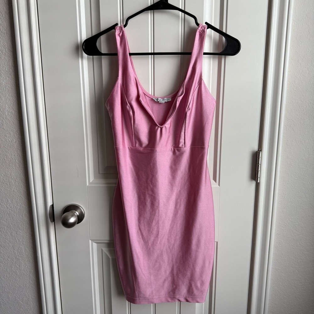 Pink Sleeveless Bodycon Dress